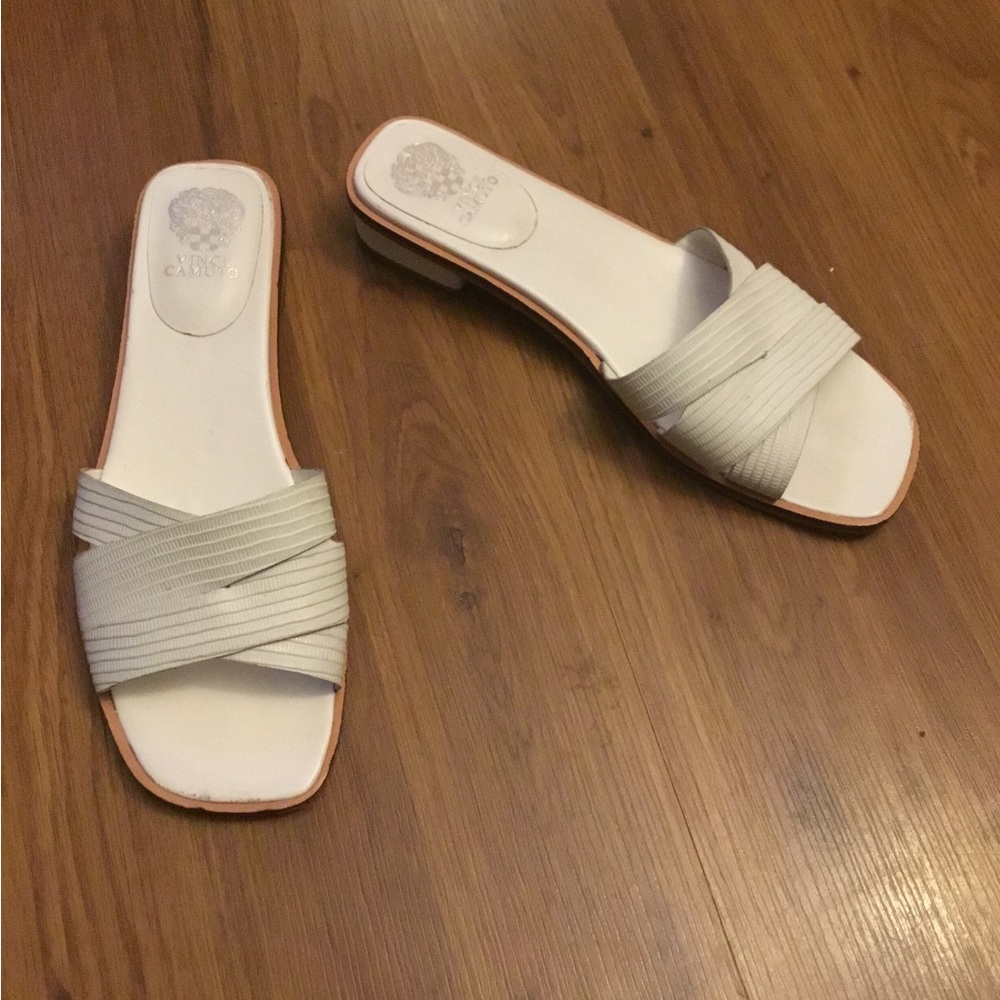 Vince Camuto Leather Slides